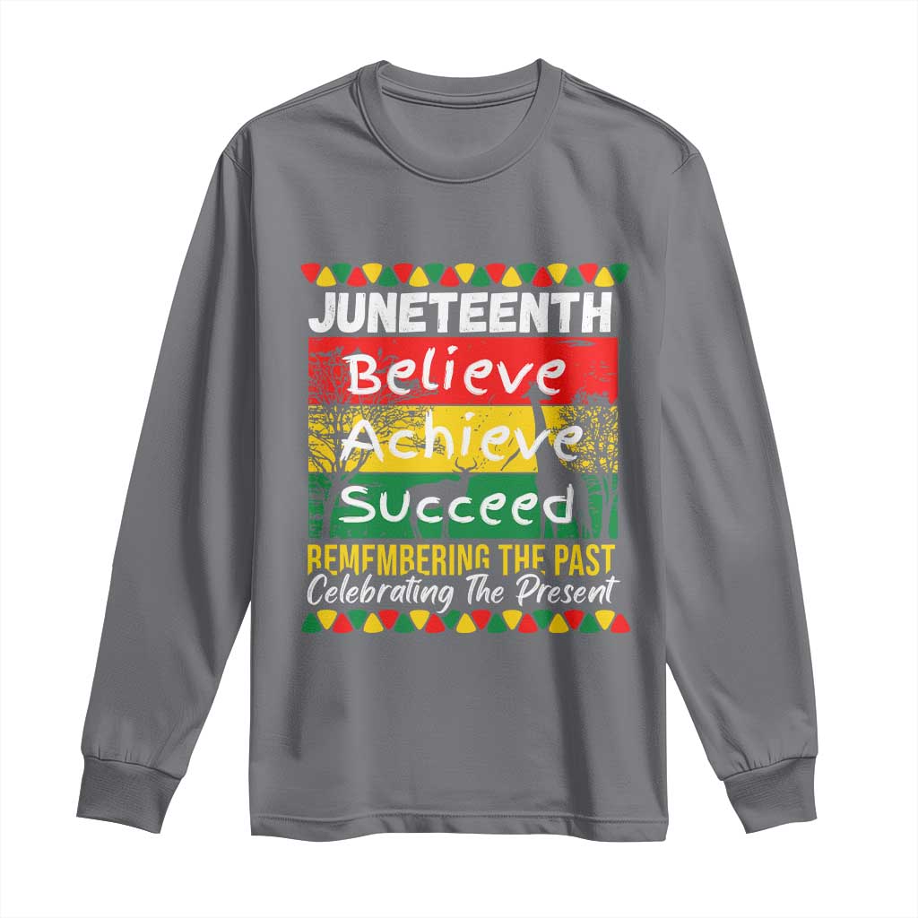 Juneteenth Is My Independence Day Long Sleeve Shirt Black Pride Melanin