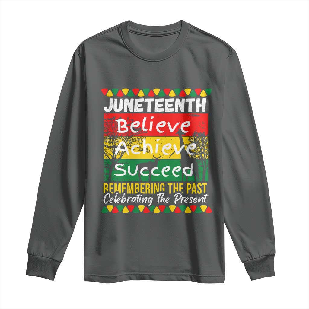 Juneteenth Is My Independence Day Long Sleeve Shirt Black Pride Melanin