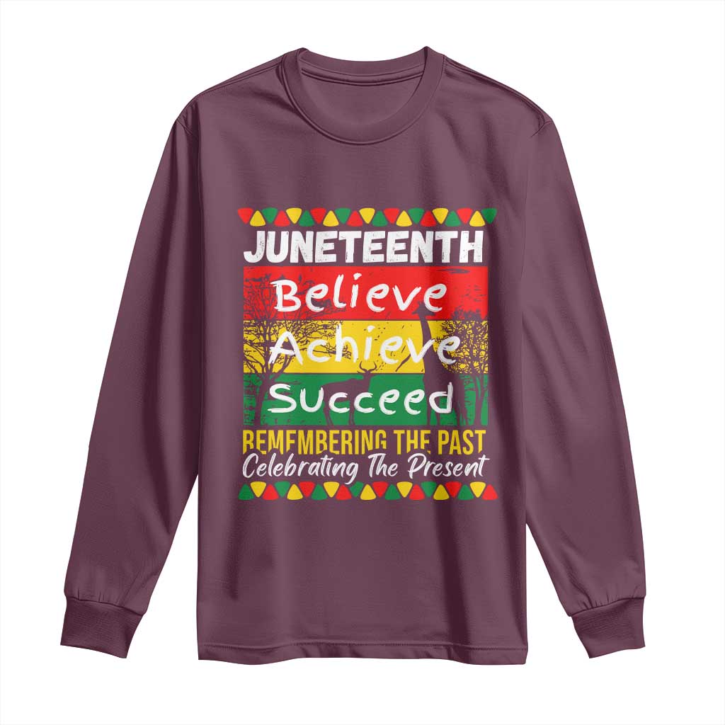 Juneteenth Is My Independence Day Long Sleeve Shirt Black Pride Melanin