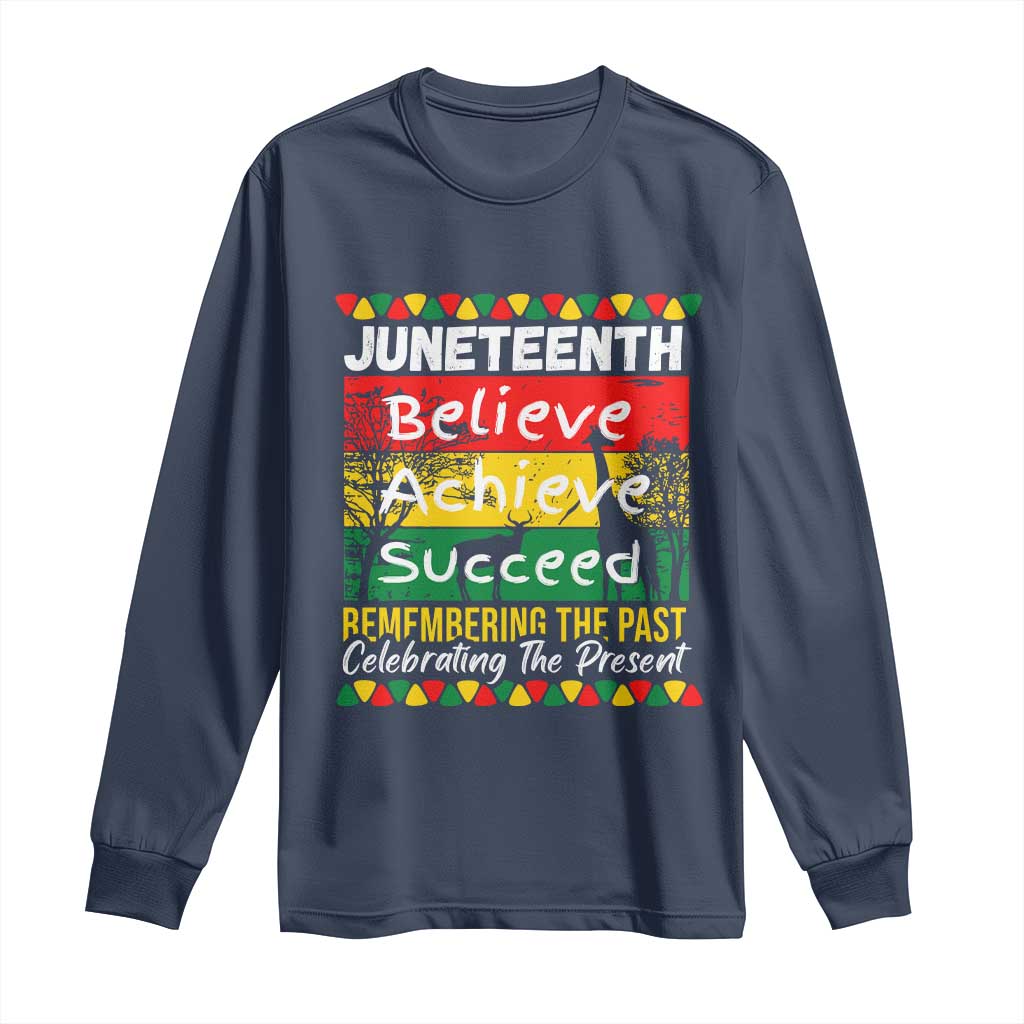 Juneteenth Is My Independence Day Long Sleeve Shirt Black Pride Melanin