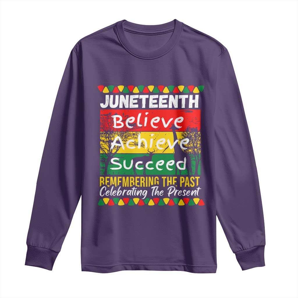 Juneteenth Is My Independence Day Long Sleeve Shirt Black Pride Melanin