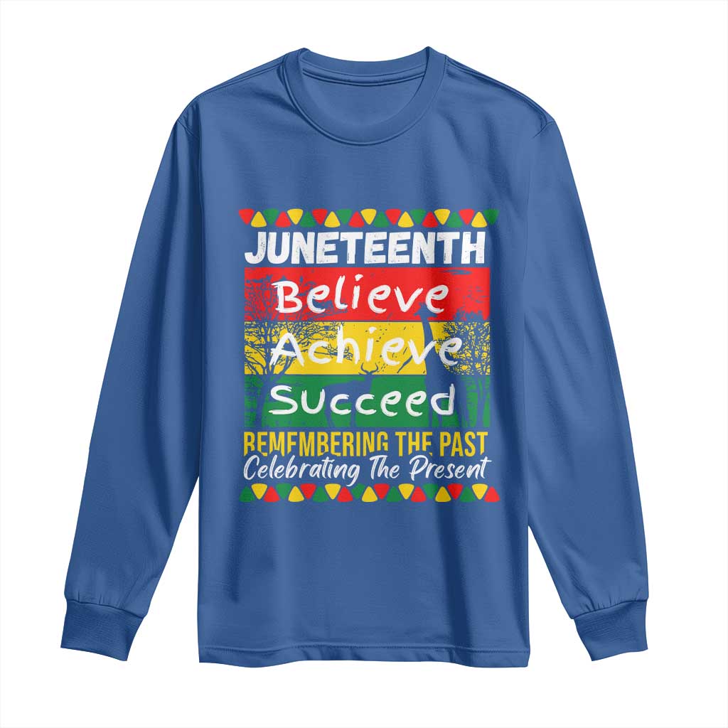 Juneteenth Is My Independence Day Long Sleeve Shirt Black Pride Melanin
