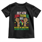 Juneteenth 1865 Toddler T Shirt My Ancestors Weren't Free In 1776
