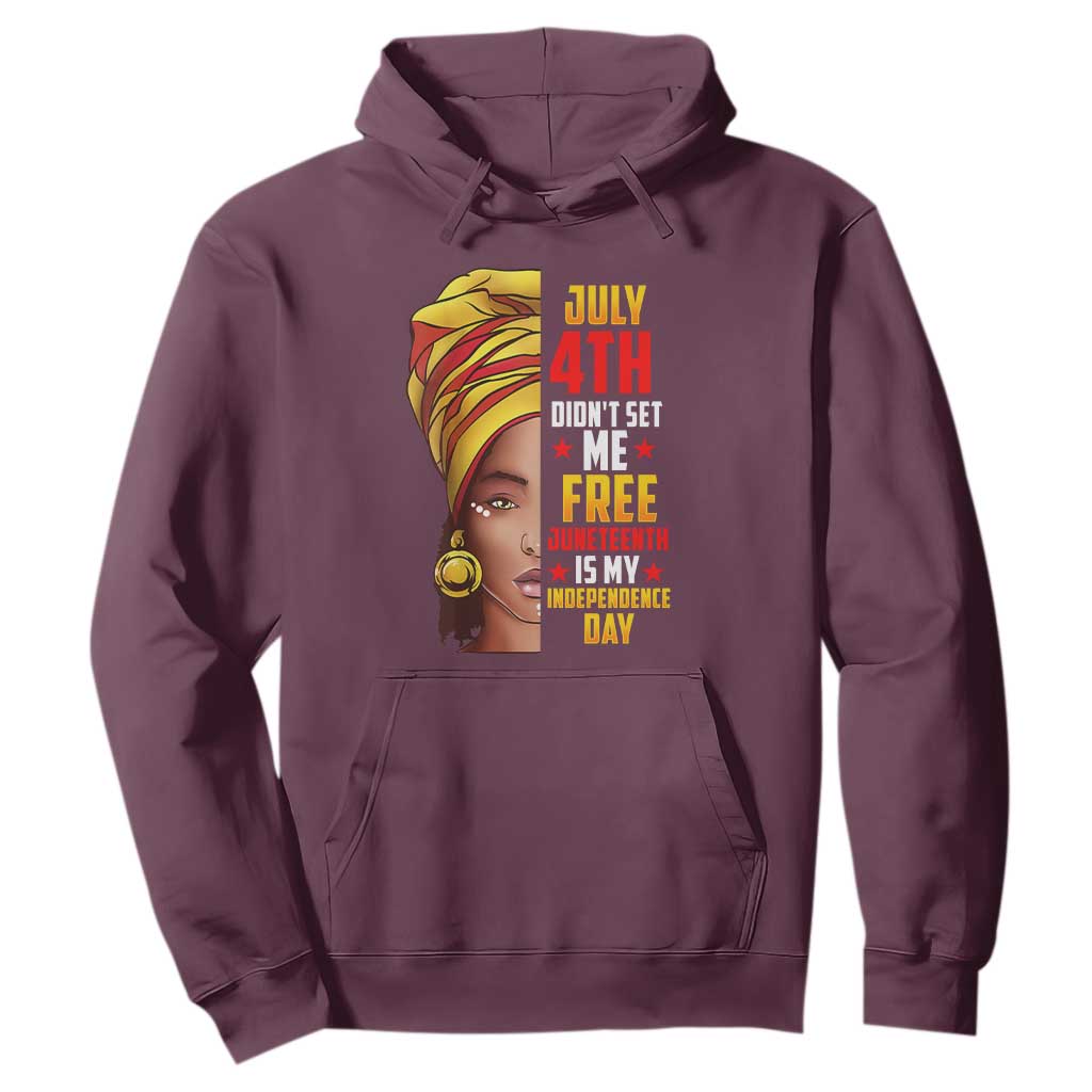 Juneteenth 1866 Hoodie Juneteenth Is My Independence Day for Women