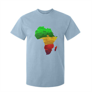 Africa Map T Shirt For Kid Green Yellow Red African Pride