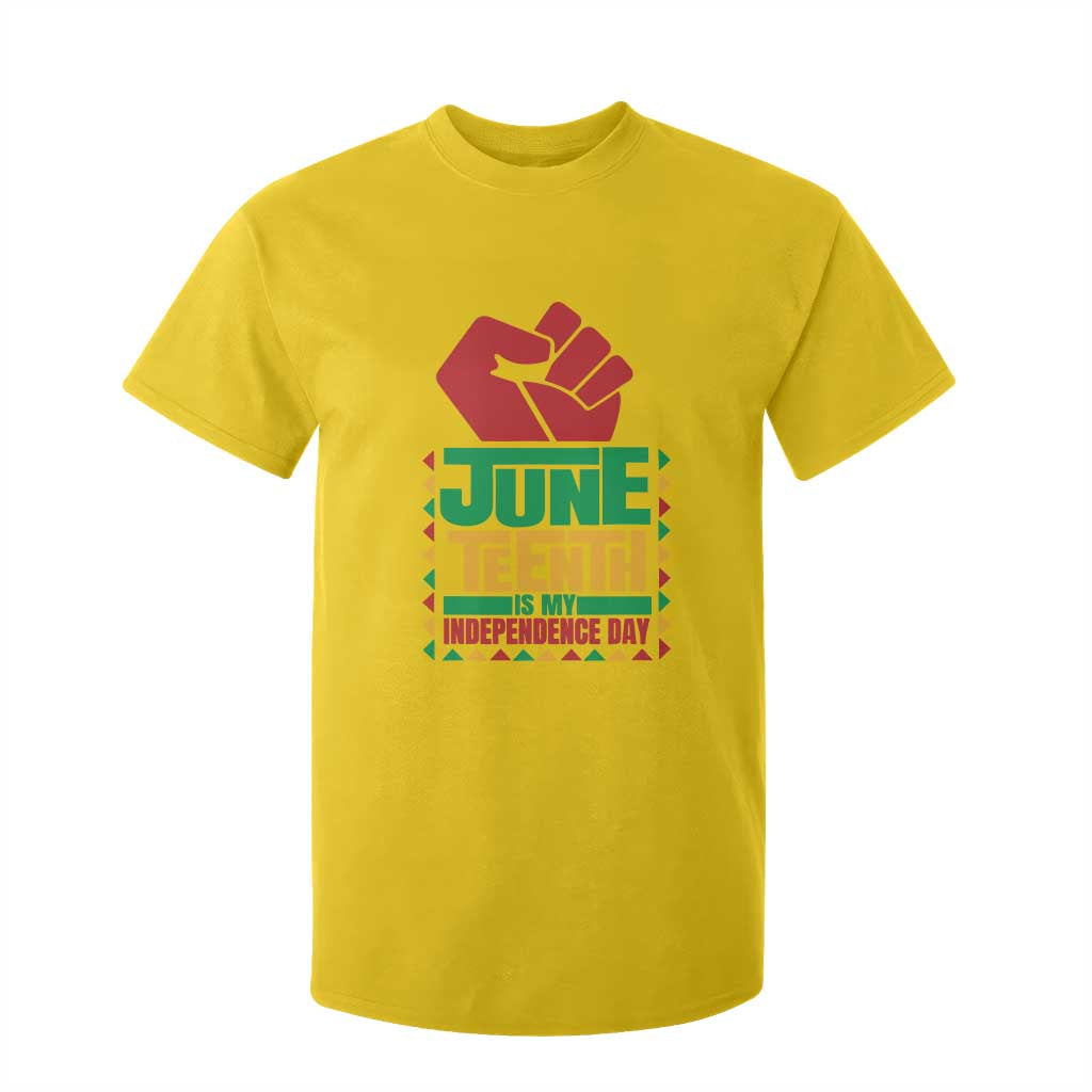 Juneteenth Is My Independence Day T Shirt For Kid Raised Fist