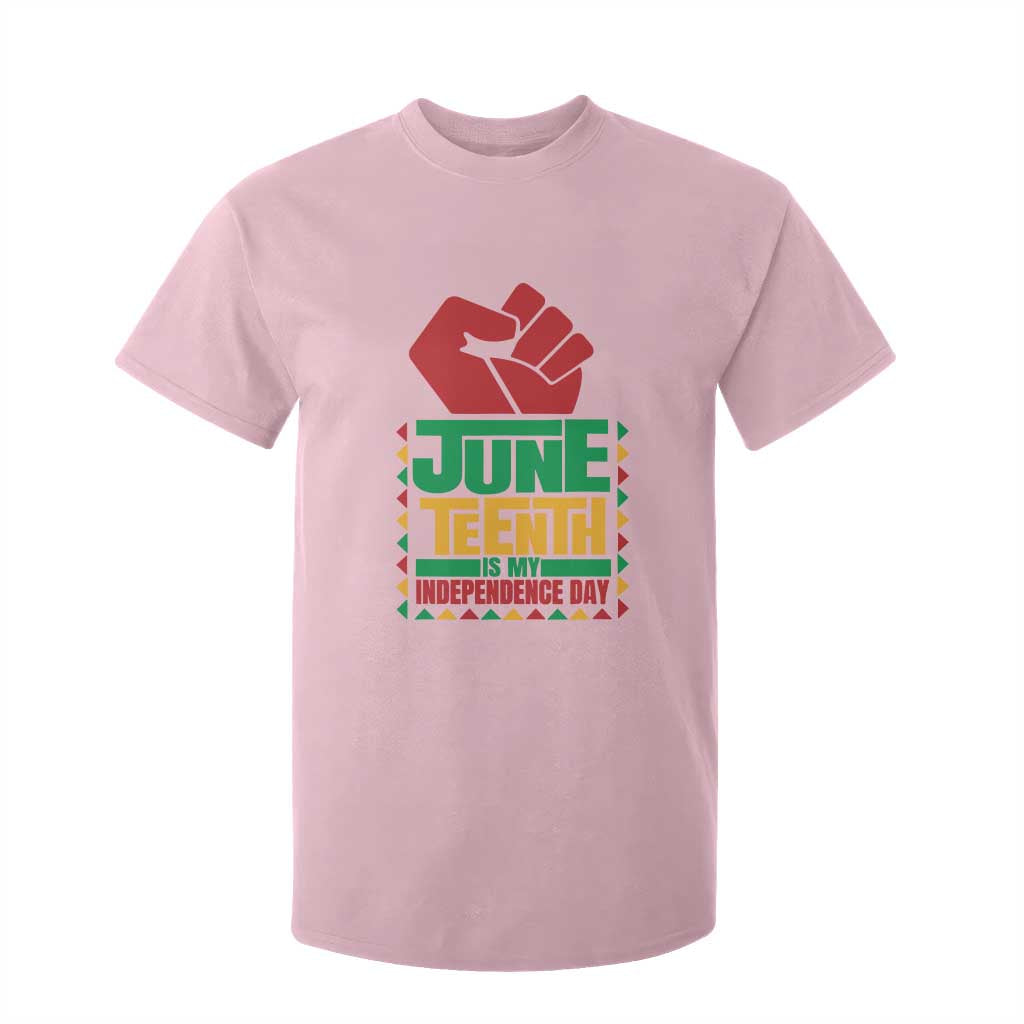 Juneteenth Is My Independence Day T Shirt For Kid Raised Fist