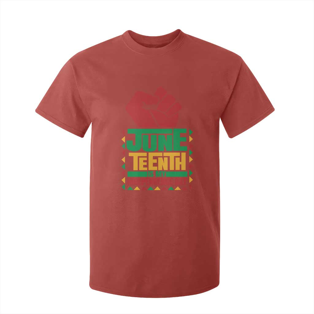 Juneteenth Is My Independence Day T Shirt For Kid Raised Fist