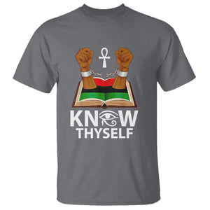 African American History T Shirt Know Thyself Break The Chains