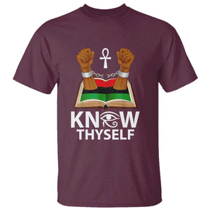 African American History T Shirt Know Thyself Break The Chains