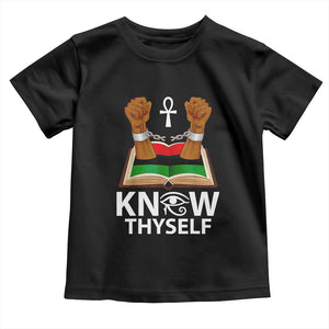 African American History Toddler T Shirt Know Thyself Break The Chains