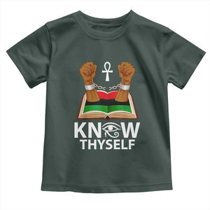 African American History Toddler T Shirt Know Thyself Break The Chains