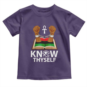 African American History Toddler T Shirt Know Thyself Break The Chains