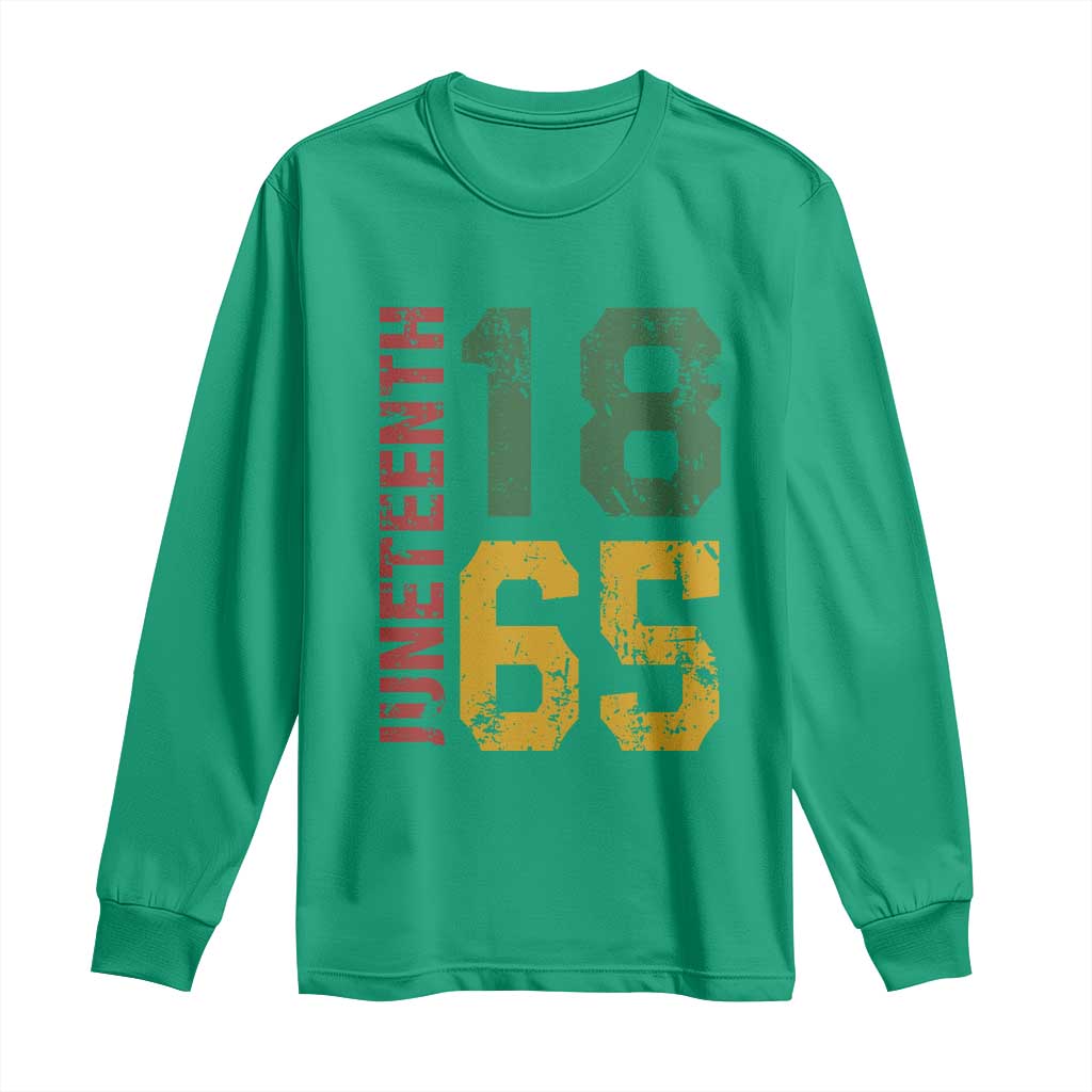 Juneteenth Long Sleeve Shirt Celebrating Freedom In African History Since 1865