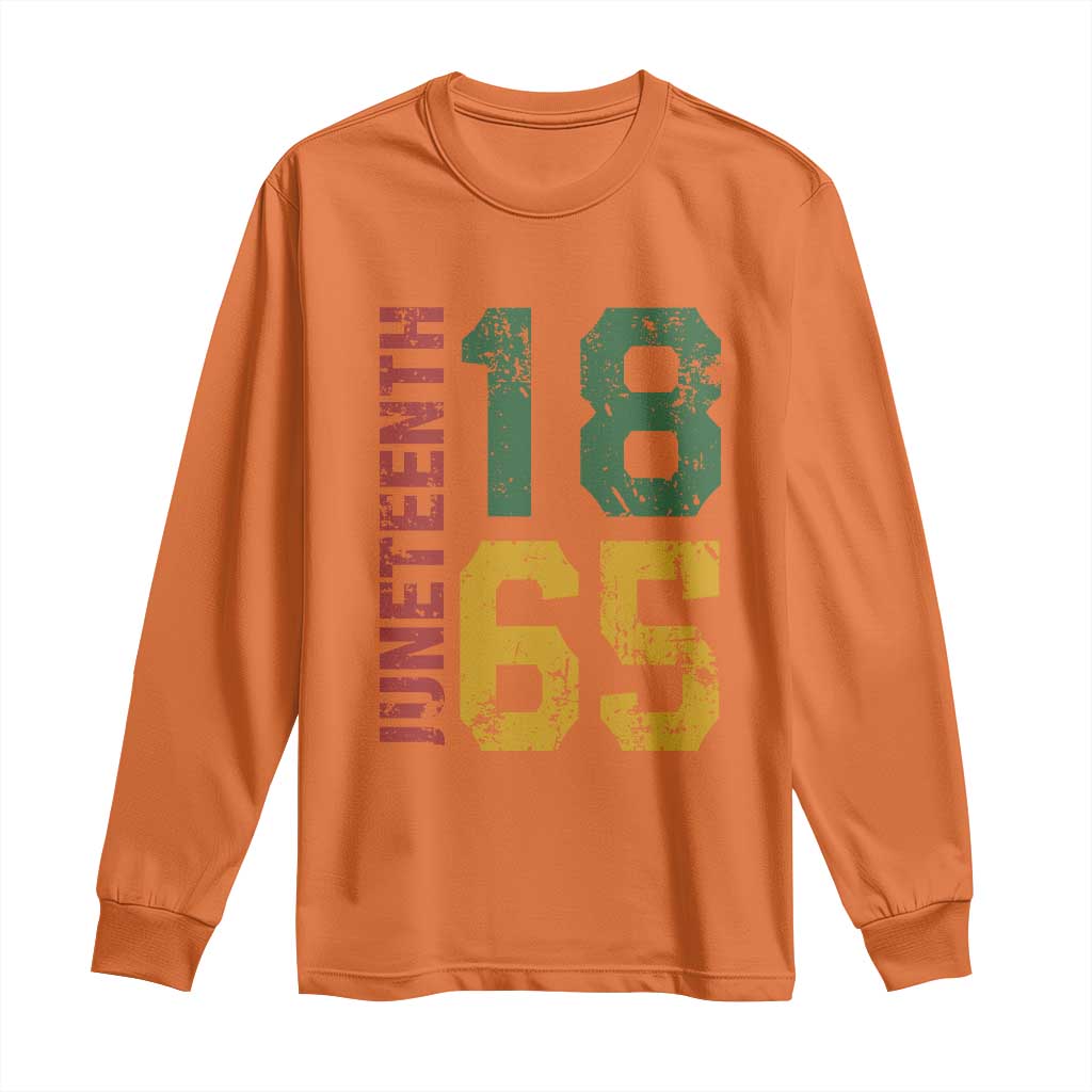 Juneteenth Long Sleeve Shirt Celebrating Freedom In African History Since 1865