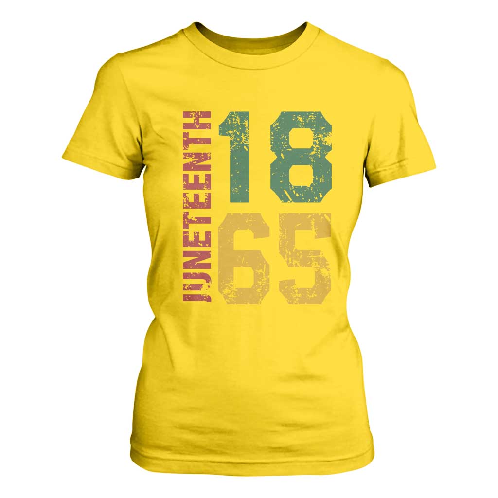 Juneteenth T Shirt For Women Celebrating Freedom In African History Since 1865