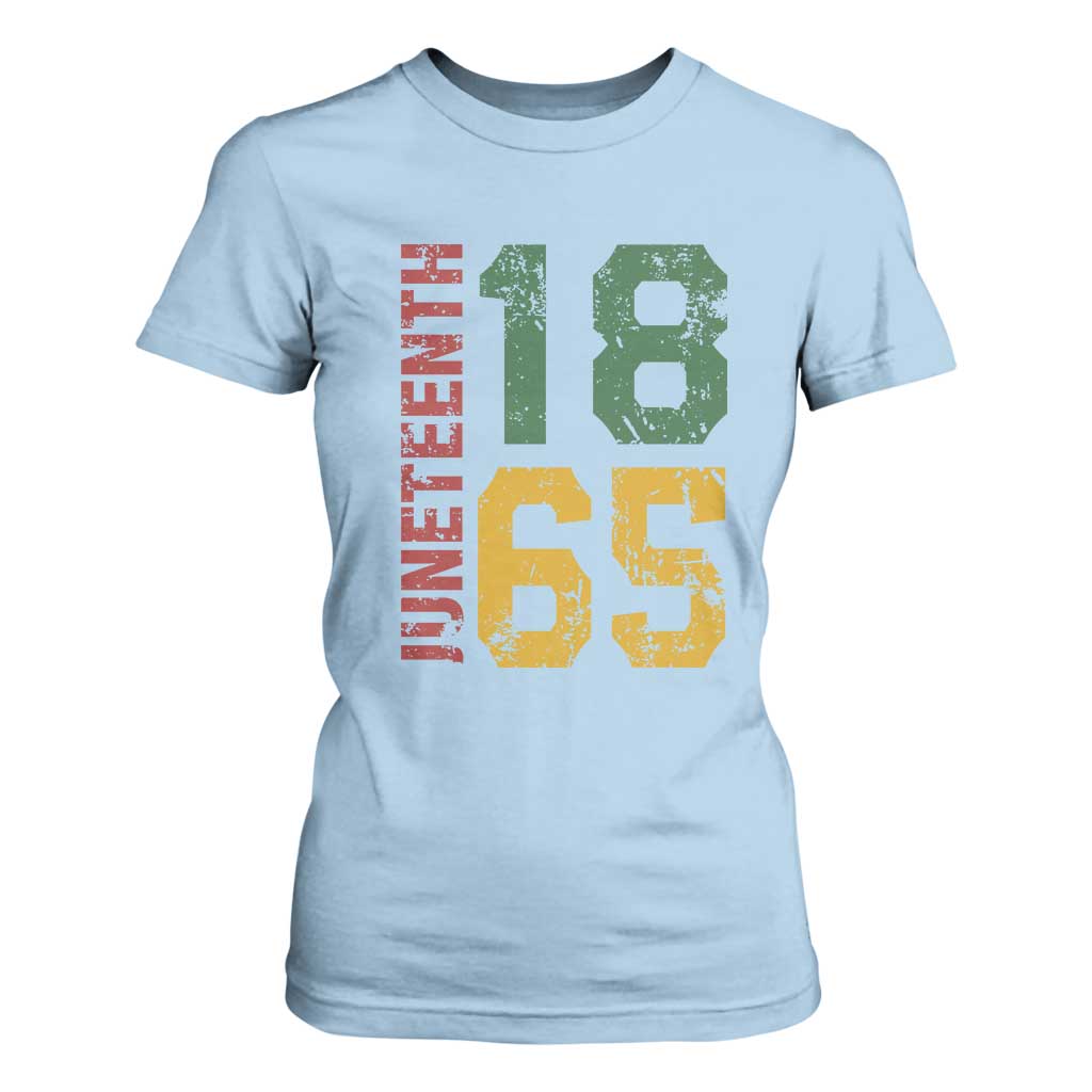Juneteenth T Shirt For Women Celebrating Freedom In African History Since 1865