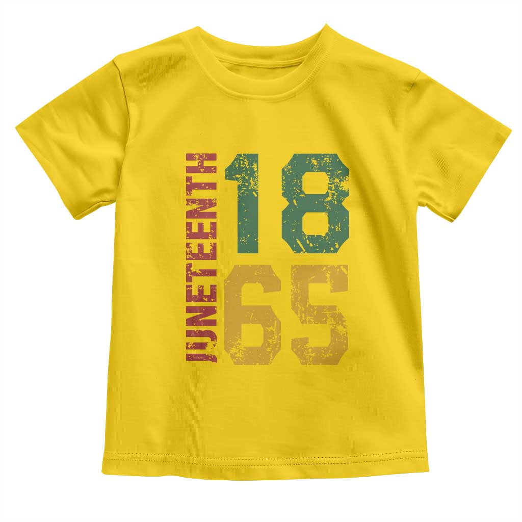 Juneteenth Toddler T Shirt Celebrating Freedom In African History Since 1865