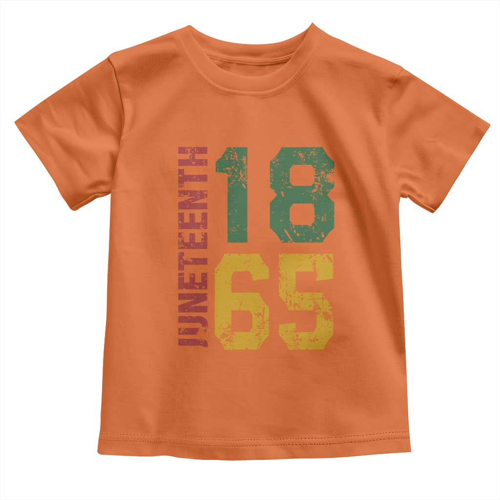 Juneteenth Toddler T Shirt Celebrating Freedom In African History Since 1865