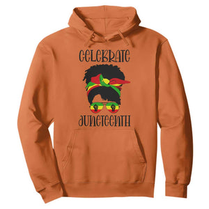 Black Women Hoodie Celebrate Juneteenth Messy Bun