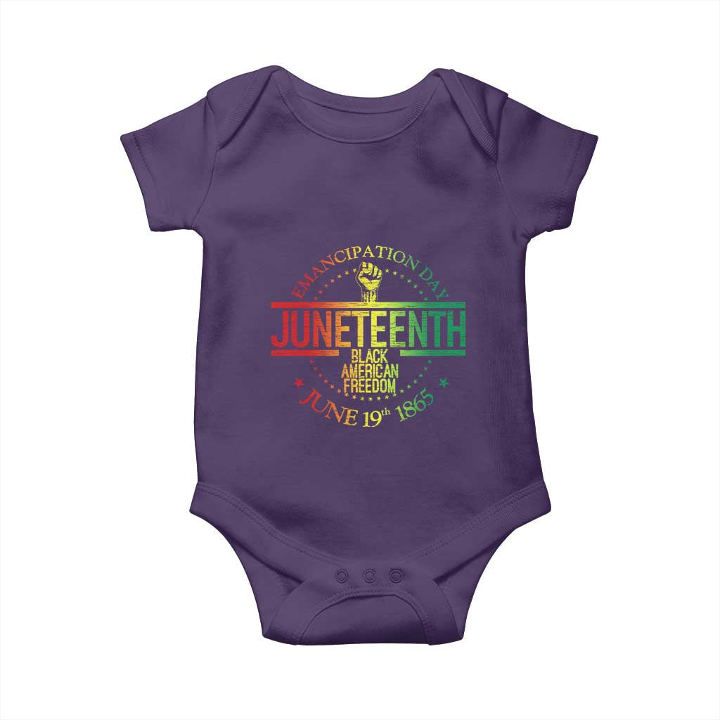 Emancipation Day Juneteenth 1865 Baby Onesie Black American Freedom History June 19th