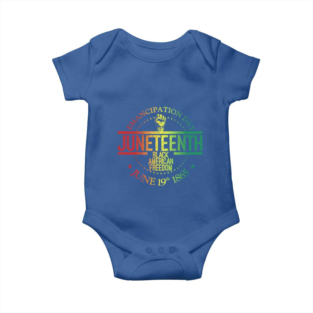 Emancipation Day Juneteenth 1865 Baby Onesie Black American Freedom History June 19th