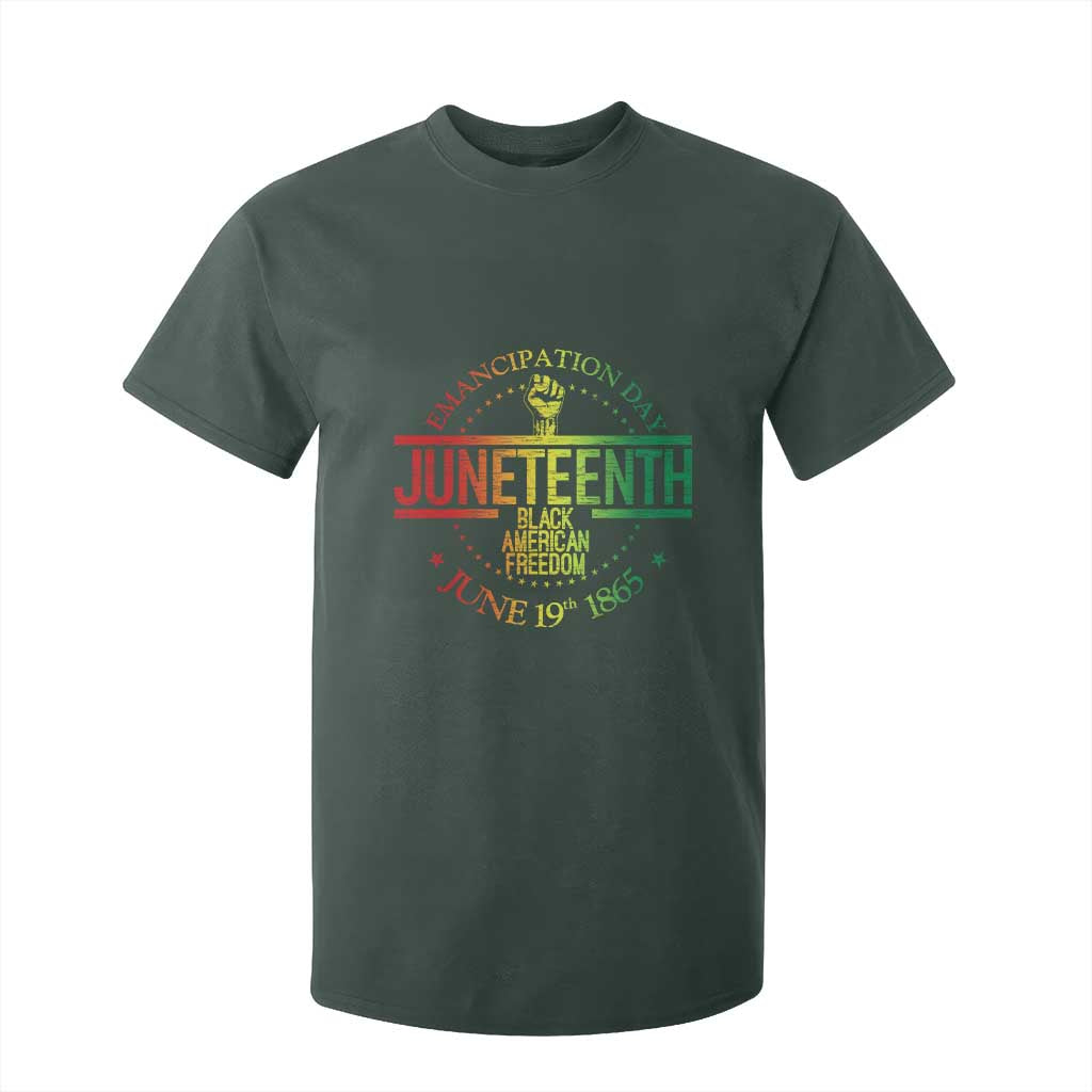 Emancipation Day Juneteenth 1865 T Shirt For Kid Black American Freedom History June 19th
