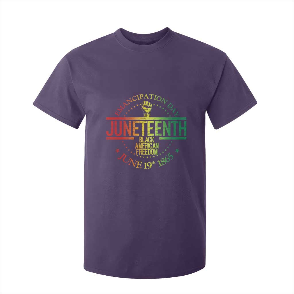 Emancipation Day Juneteenth 1865 T Shirt For Kid Black American Freedom History June 19th