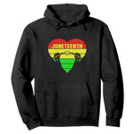 Juneteenth Hoodie Breaking Every Chain BHM Heart