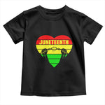 Juneteenth Toddler T Shirt Breaking Every Chain BHM Heart