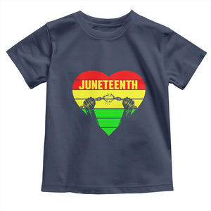 Juneteenth Toddler T Shirt Breaking Every Chain BHM Heart