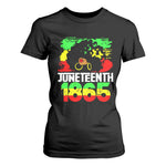 Afro Woman T Shirt For Women Juneteenth 1865 African Black Pride