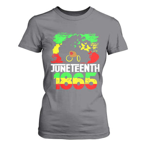 Afro Woman T Shirt For Women Juneteenth 1865 African Black Pride