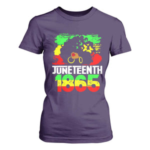 Afro Woman T Shirt For Women Juneteenth 1865 African Black Pride