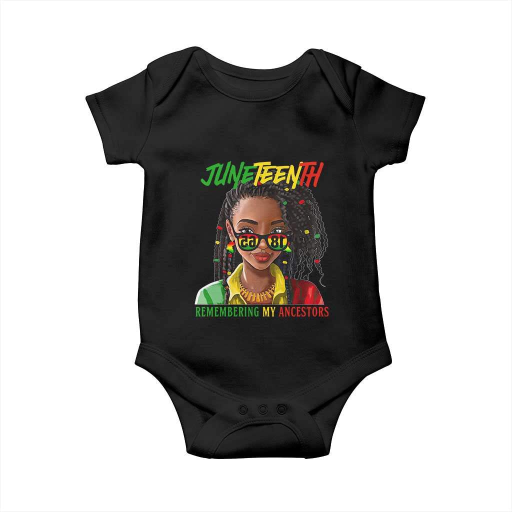 Black Prince Juneteenth 1865 Baby Onesie Loc'd Hair Remembering My Ancestor for Women