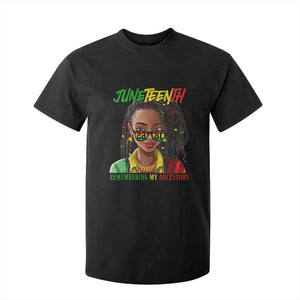 Black Prince Juneteenth 1865 T Shirt For Kid Loc'd Hair Remembering My Ancestor for Women