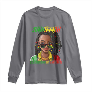 Black Prince Juneteenth 1865 Long Sleeve Shirt Loc'd Hair Remembering My Ancestor for Women