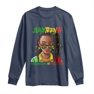 Black Prince Juneteenth 1865 Long Sleeve Shirt Loc'd Hair Remembering My Ancestor for Women