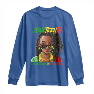 Black Prince Juneteenth 1865 Long Sleeve Shirt Loc'd Hair Remembering My Ancestor for Women