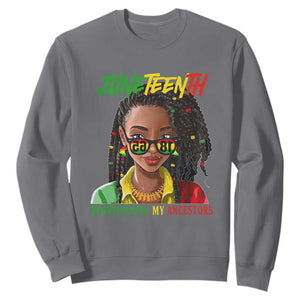 Black Prince Juneteenth 1865 Sweatshirt Loc'd Hair Remembering My Ancestor for Women