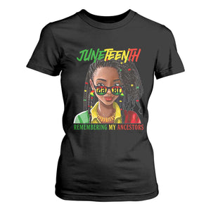 Black Prince Juneteenth 1865 T Shirt For Women Loc'd Hair Remembering My Ancestor for Women