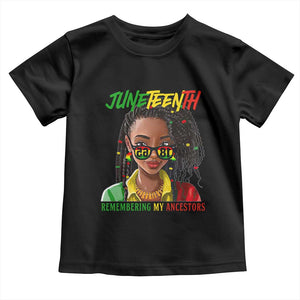 Black Prince Juneteenth 1865 Toddler T Shirt Loc'd Hair Remembering My Ancestor for Women