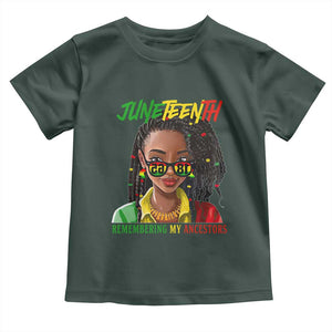 Black Prince Juneteenth 1865 Toddler T Shirt Loc'd Hair Remembering My Ancestor for Women