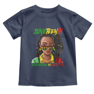 Black Prince Juneteenth 1865 Toddler T Shirt Loc'd Hair Remembering My Ancestor for Women