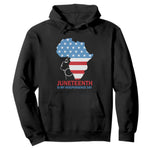 Juneteenth Is My Independence Day Hoodie African Woman Not 4th Of July