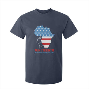 Juneteenth Is My Independence Day T Shirt For Kid African Woman Not 4th Of July