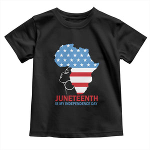 Juneteenth Is My Independence Day Toddler T Shirt African Woman Not 4th Of July