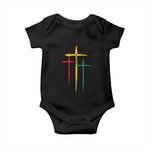 Christian Cross Juneteenth Baby Onesie African Black Freedom Day 1865