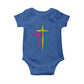 Christian Cross Juneteenth Baby Onesie African Black Freedom Day 1865