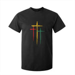 Christian Cross Juneteenth T Shirt For Kid African Black Freedom Day 1865